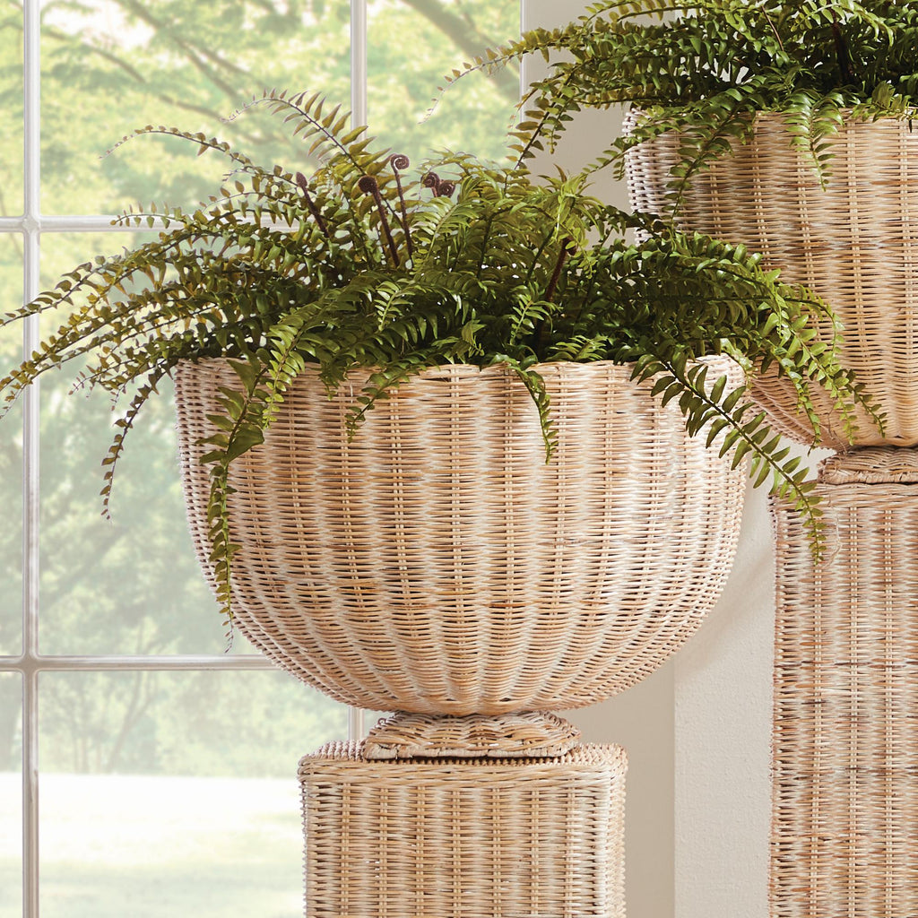 Napa Natural Charleston Rattan Footed Bowl