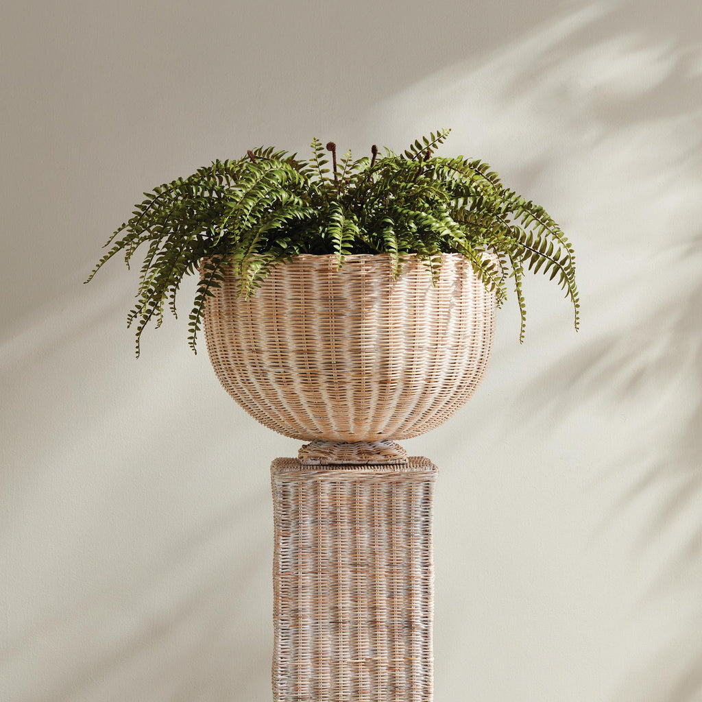 Napa Natural Charleston Rattan Footed Bowl