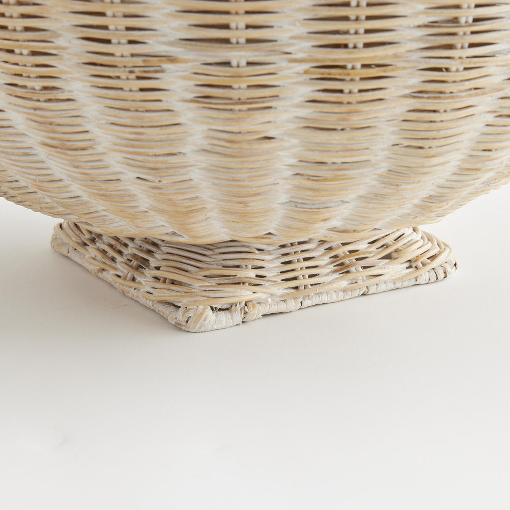 Napa Natural Charleston Rattan Footed Bowl