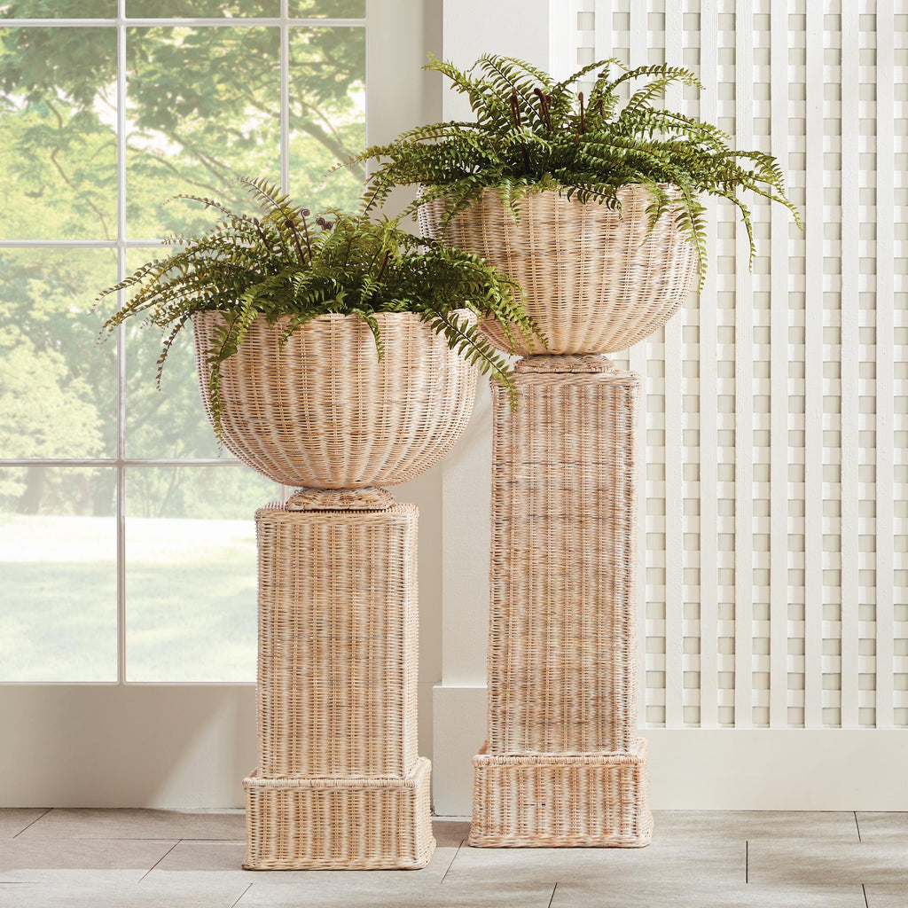 Napa Natural Charleston Rattan Pedestal Tall