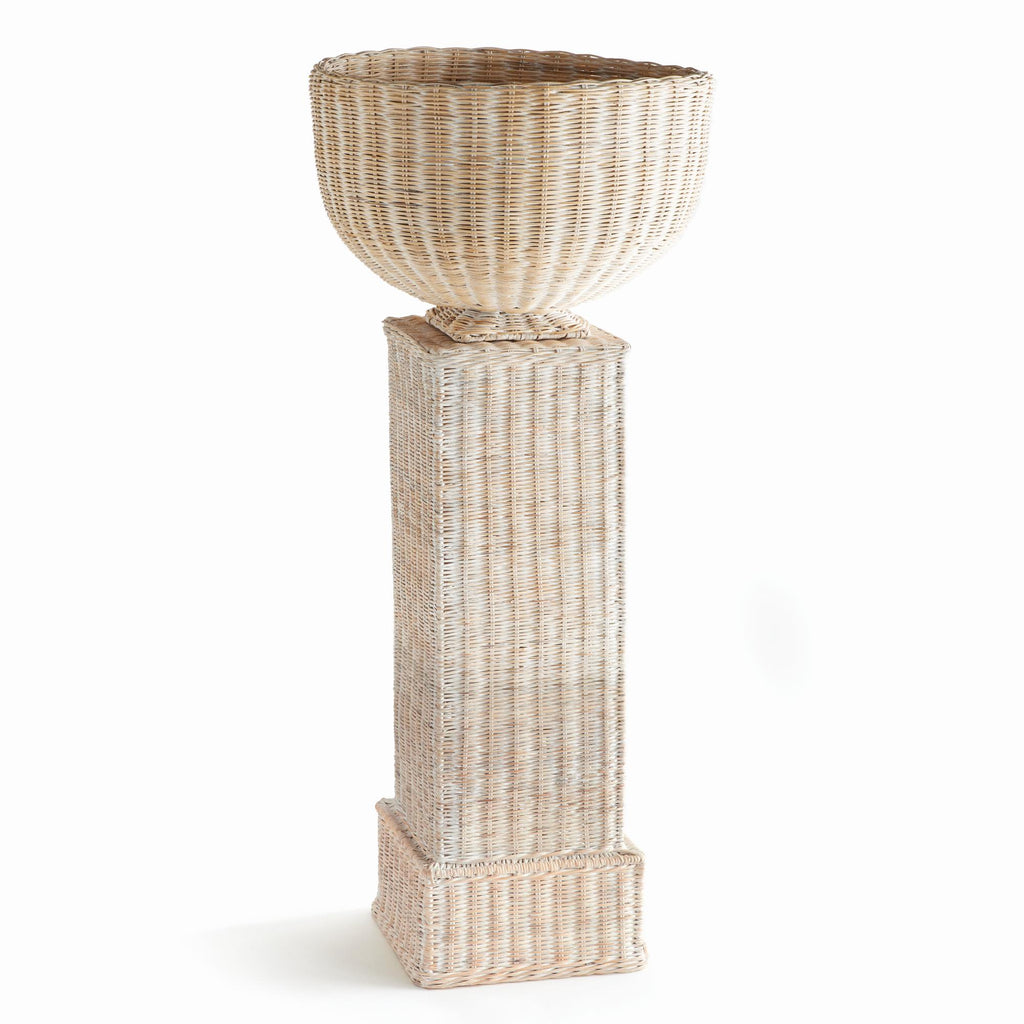 Napa Natural Charleston Rattan Pedestal Tall