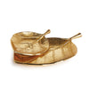 Napa Gold Rue Leaf Trays, Set Of 2