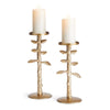 Napa Gold Brier Candle Stands, Set Of 2