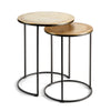 Napa Gold Alamar Side Tables, Set Of 2