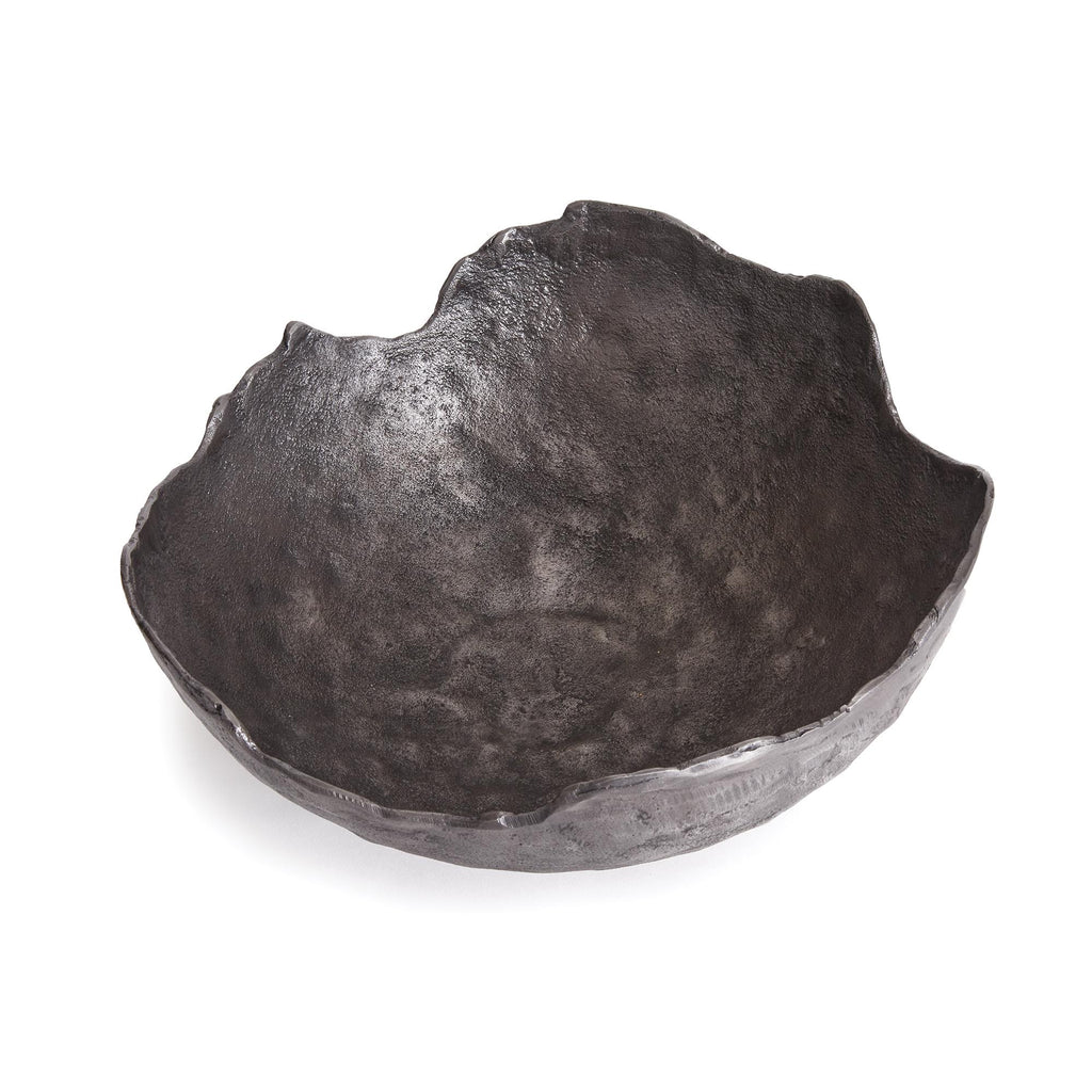 Napa Washed Dark Gray Roland Organic Grande Decorative Bowl