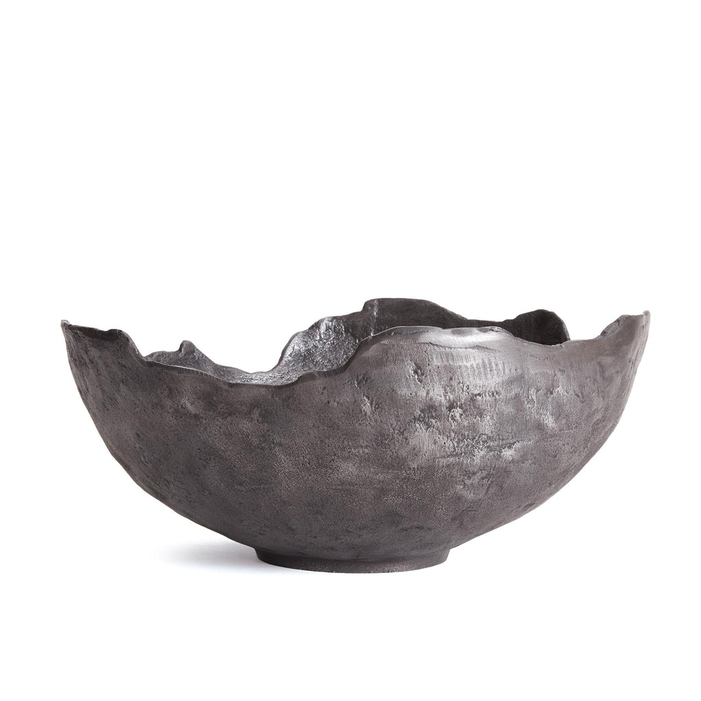 Napa Washed Dark Gray Roland Organic Grande Decorative Bowl