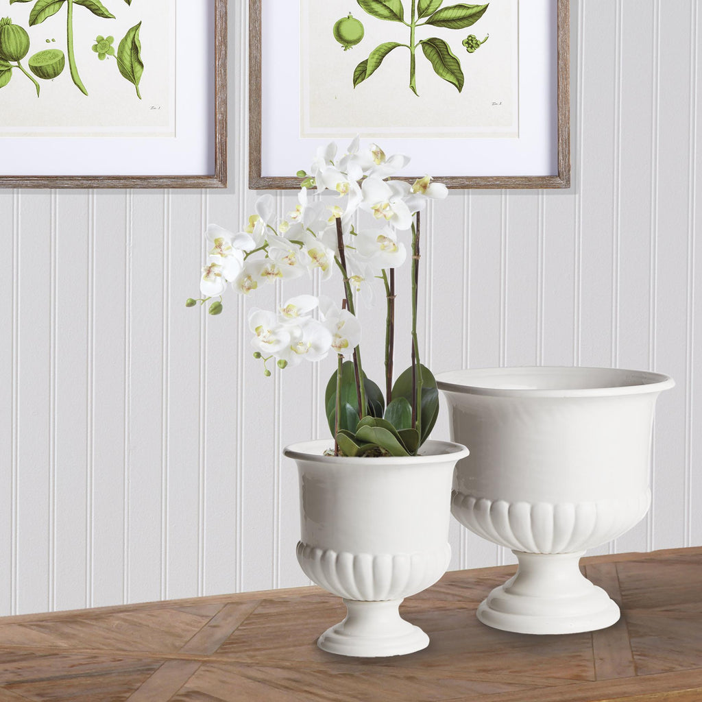 Napa Classic White Mirabelle Decorative Pedestal Bowl Small