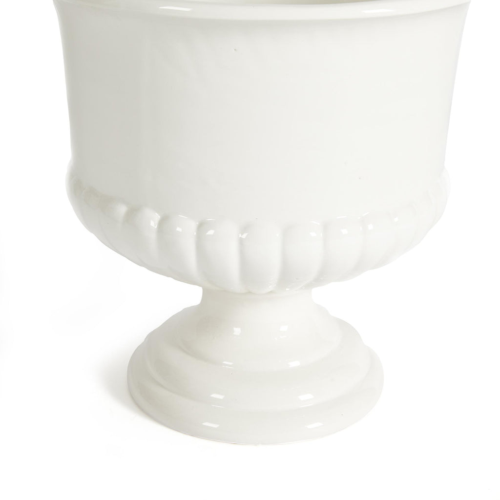 Napa Classic White Mirabelle Decorative Pedestal Bowl Large