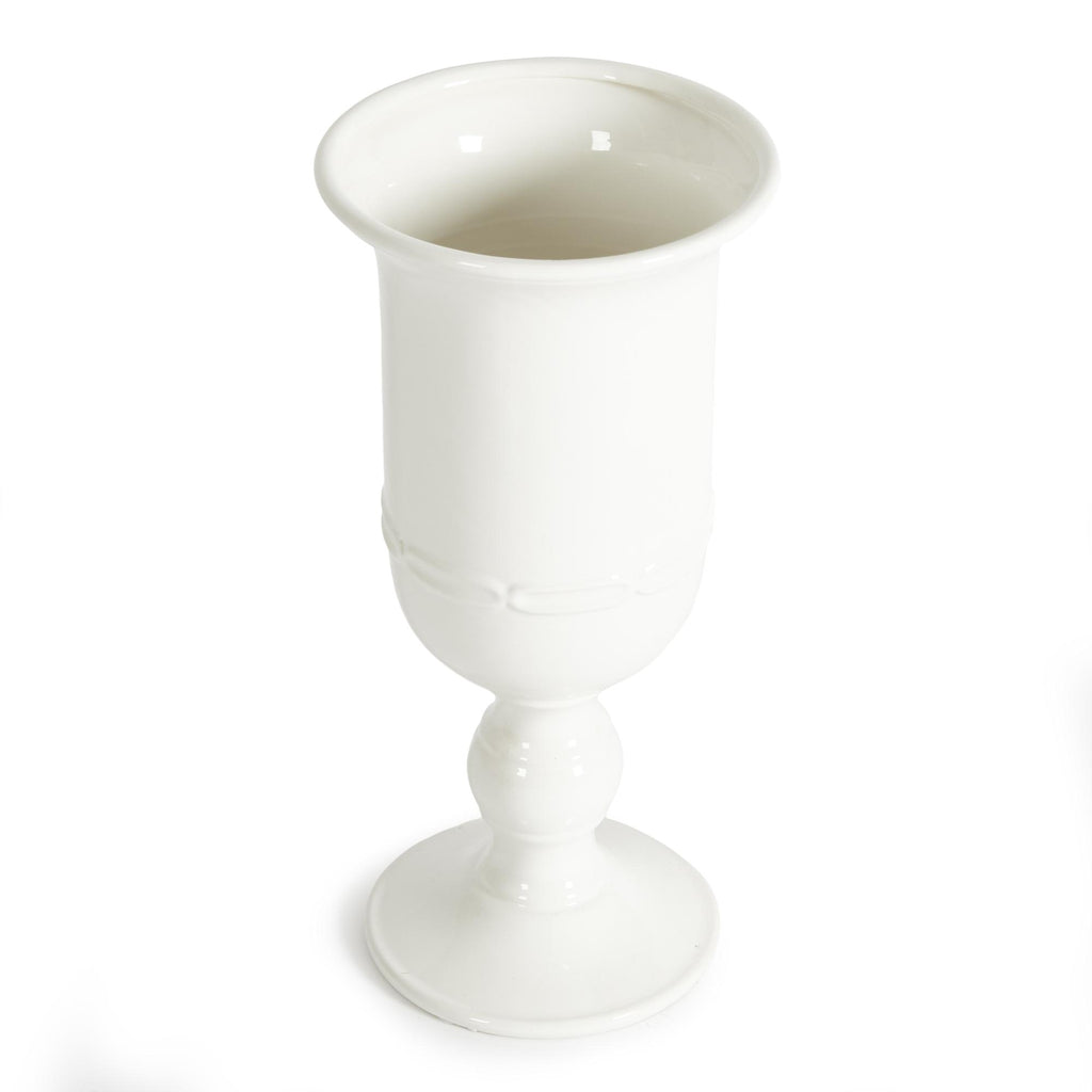 Napa Classic White Mirabelle Petite Pedestal Urn Small