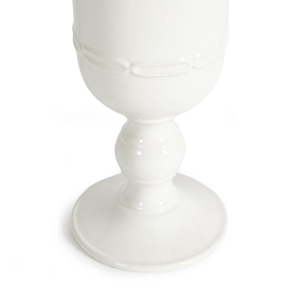 Napa Classic White Mirabelle Petite Pedestal Urn Small