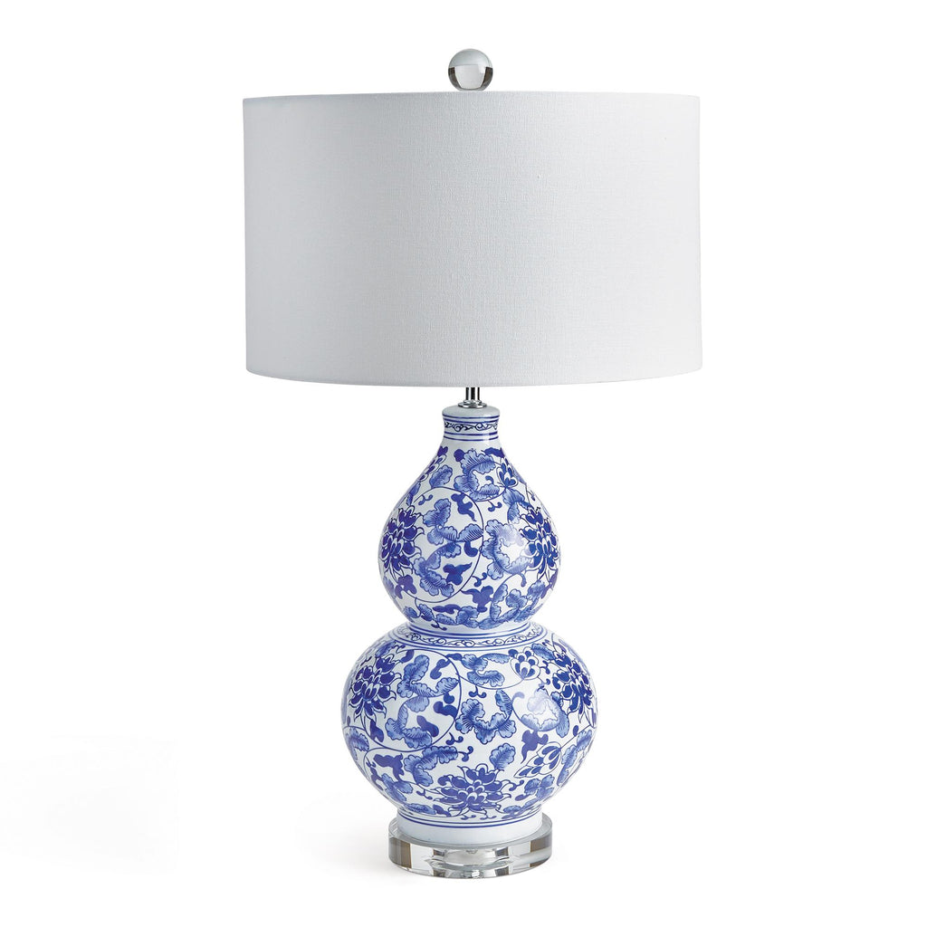 Napa Blue/White Ming Floral Lamp