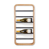 Napa Natural/Black Hoxton 6-Bottle Wine Rack