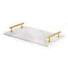 Napa White/Gold Vienna Serving Tray