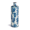 Napa White And Blue Floret Bottle Vase Large