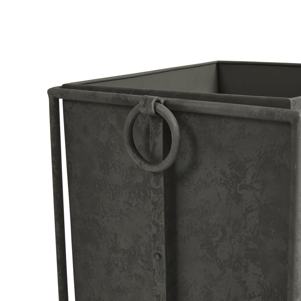 Napa Antique Gray Callahan Square Planter