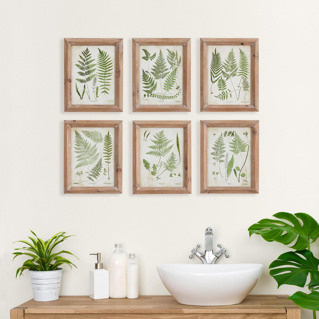 Napa Green Assorted Frond Study Petite, Set Of 6