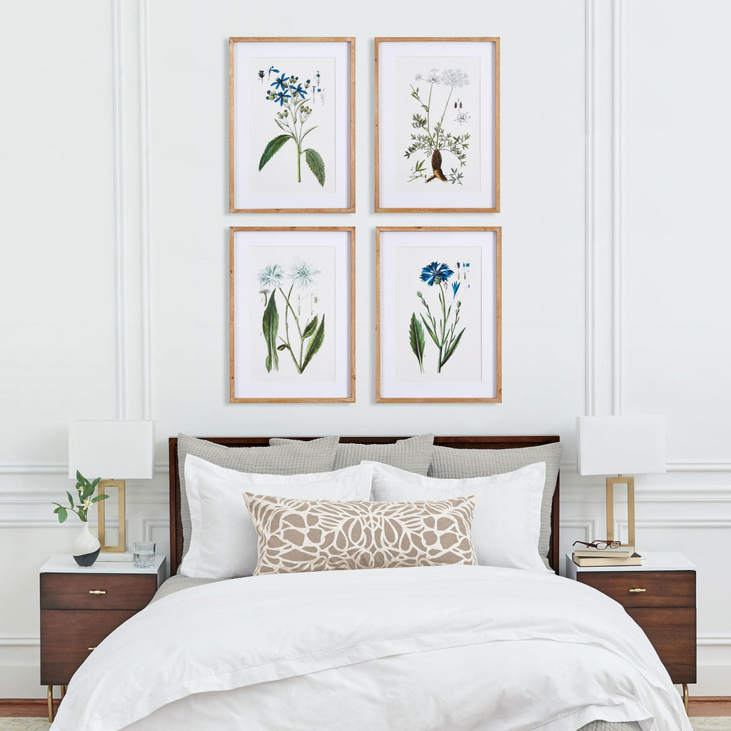 Napa Natural/Blue Mountain Botanical Prints, Set Of 4