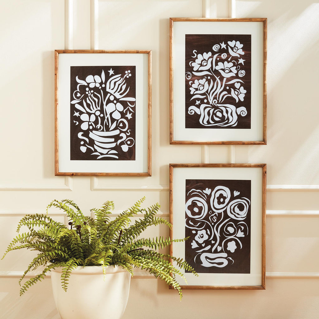 Napa Brown/Black Dare To Dance Prints, Set Of 3