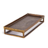 Napa Antique Brass Cabot Raised Rectangular Tray