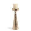 Napa White Ash Gold Florence Candle Stand Large