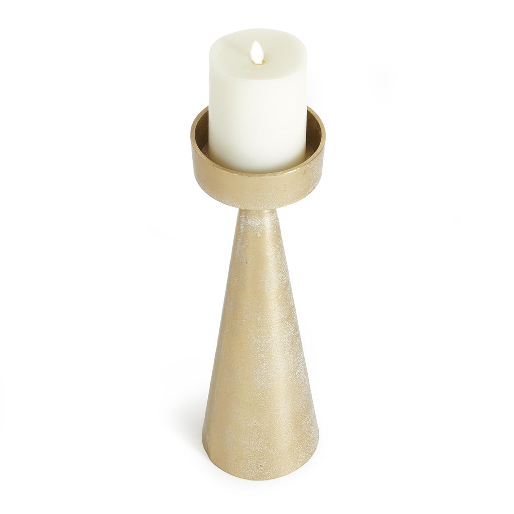 Napa White Ash Gold Florence Candle Stand Large