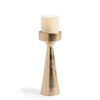 Napa White Ash Gold Florence Candle Stand Small