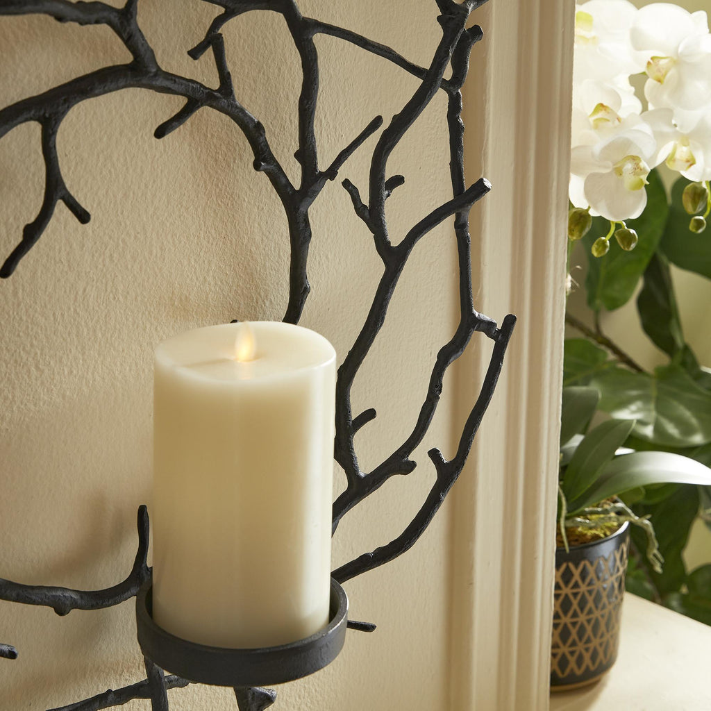 Napa Black Branch Wall Candleholder