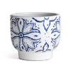 Napa White/Blue Terrassa Cachepot