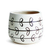 Napa White/Black Millie Hand-Painted Pot Small