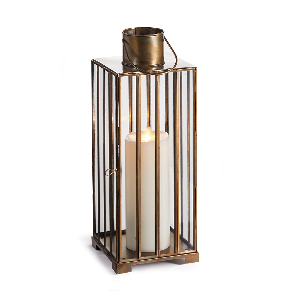 Napa Antique Brass Greer Lantern Small