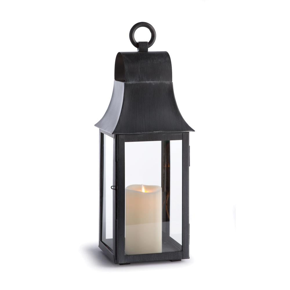 Napa Black Geneva Outdoor Lantern 21.5"