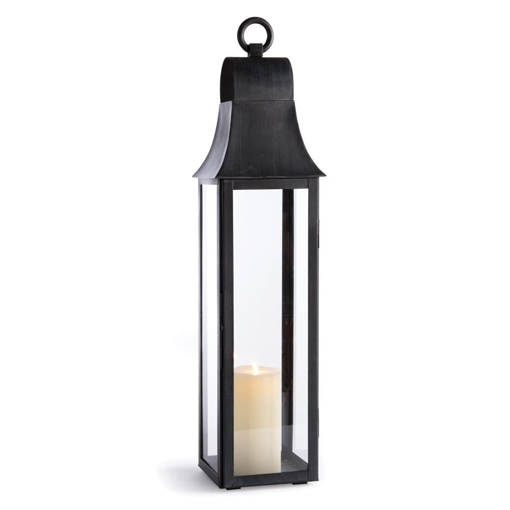 Napa Black Geneva Outdoor Lantern 33"