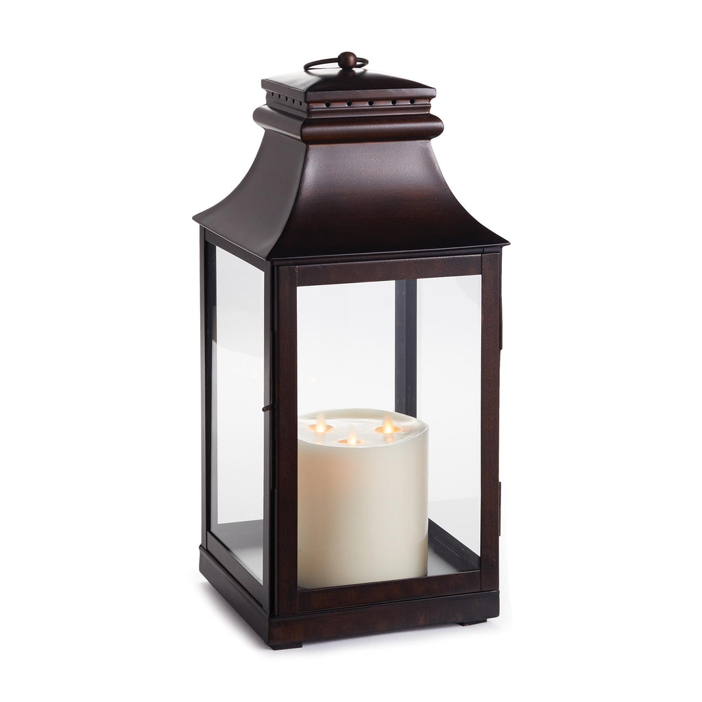 Napa Washed Bronze Colby Outdoor Lantern Small