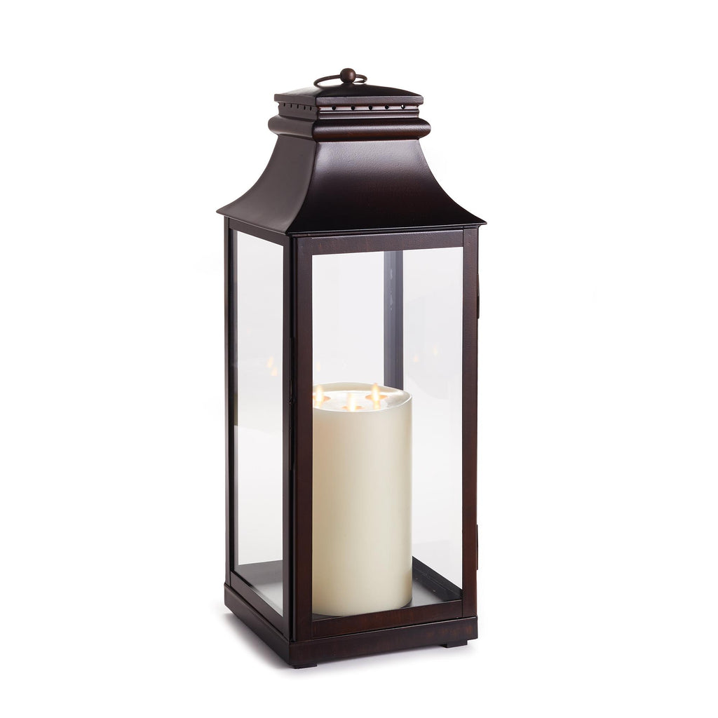 Napa Washed Bronze Colby Outdoor Lantern Large