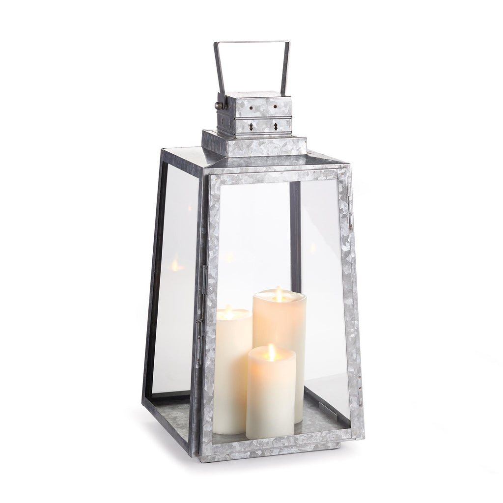 Napa Galvanized Metal Stanton Outdoor Lantern Large