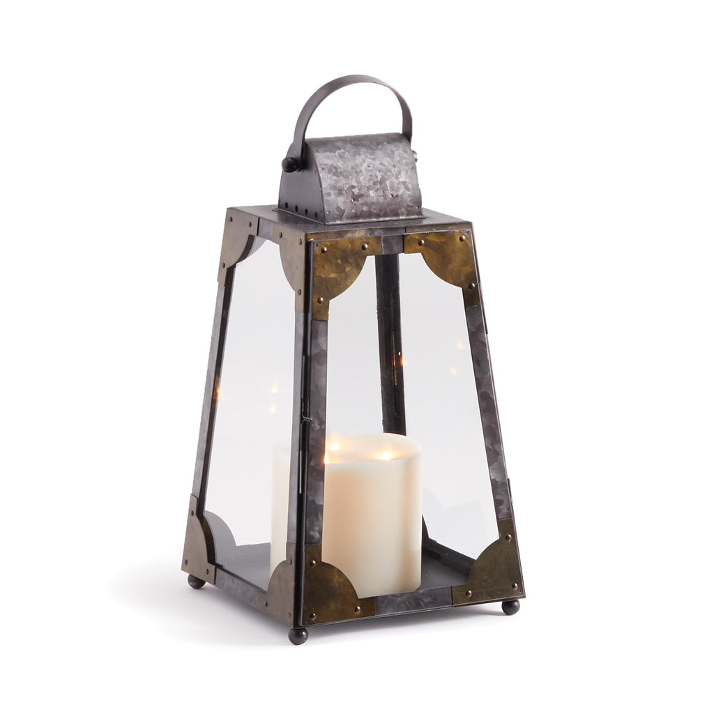 Napa Galvanized Metal Madera Outdoor Lantern Small