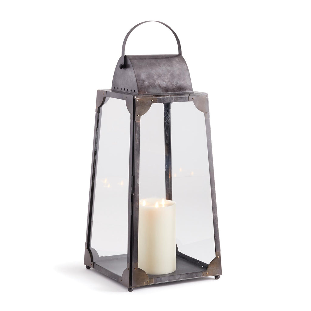 Napa Galvanized Metal Madera Outdoor Lantern Large