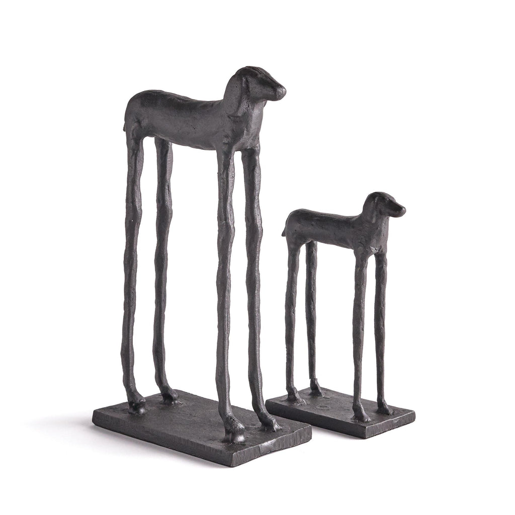 Napa Bronze Two Hounds, Set Of 2