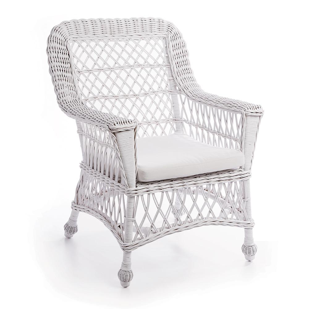 Napa White Montauk Arm Chair