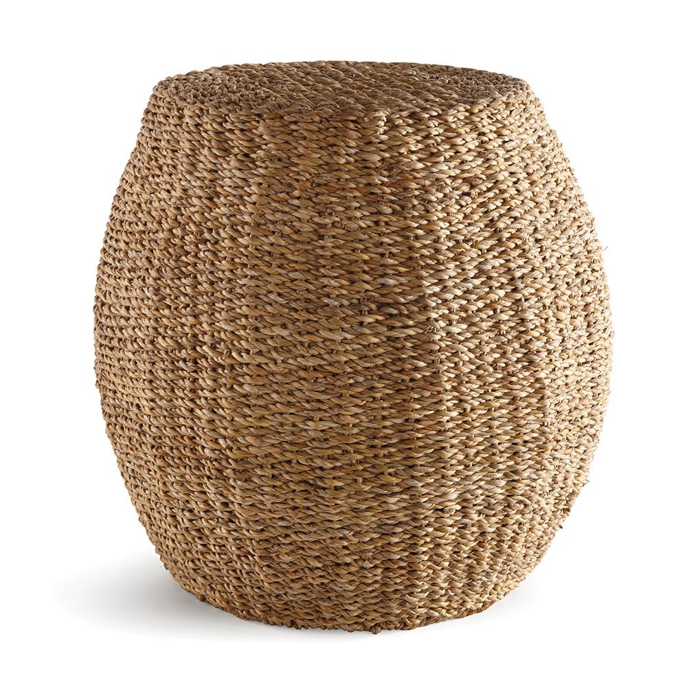 Napa Natural Seagrass Hourglass Pouf