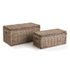 Napa Gray Normandy Storage Trunks, Set Of 2