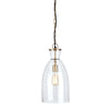 Napa Clear/Brass Belle Pendant Large