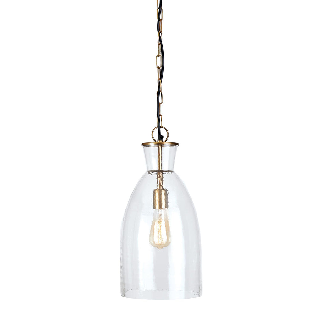 Napa Clear/Brass Belle Pendant Large