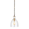 Napa Clear/Brass Belle Pendant Small