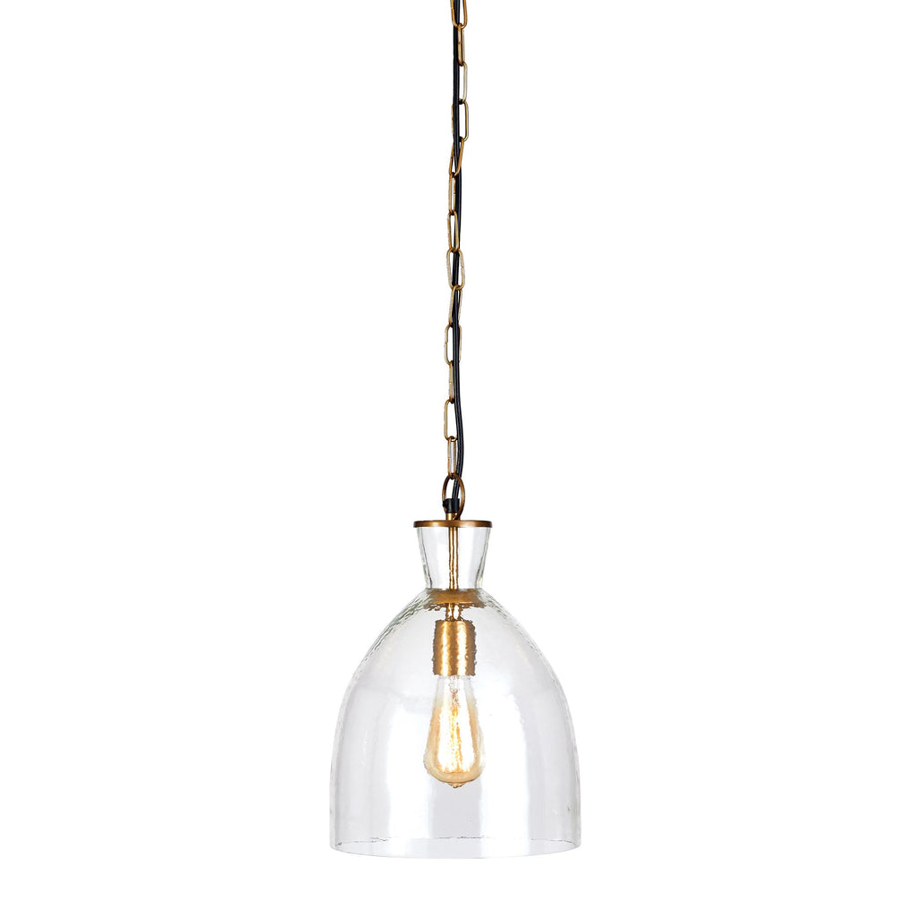 Napa Clear/Brass Belle Pendant Small