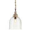 Napa Whitewash Vintner'S Cloche Pendant 17