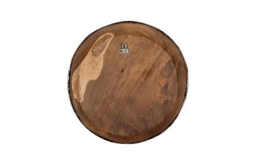 Phillips Collection Teak Wood Bowl Wall Art Metallurgy Edge MD Accent