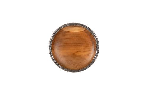 Phillips Collection Teak Wood Bowl Wall Art Metallurgy Edge SM Accent