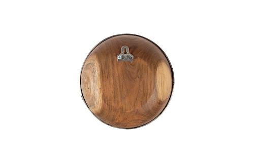 Phillips Collection Teak Wood Bowl Wall Art Metallurgy Edge XS Accent