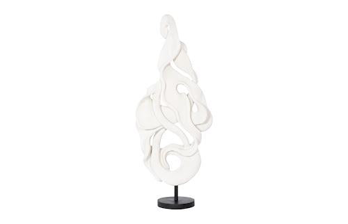 Phillips Collection Cast Dancing Sculpture Pli White Stone Accent